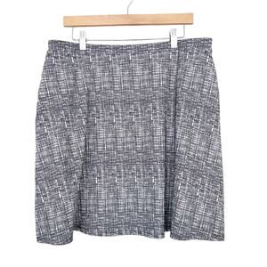 Lysse Black White Printed Skirt Sz XXL